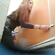 An Asian girl is observed on hidden camera as she takes a shit while sitting on a toilet in a public restroom. Audio clarity is not very good. Over 5.5 minutes.